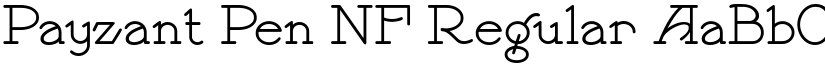 Payzant Pen NF Regular font