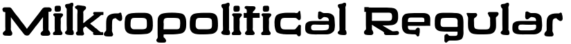 Milkropolitical Regular font