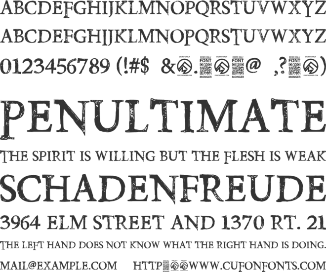 Poison Hope font preview