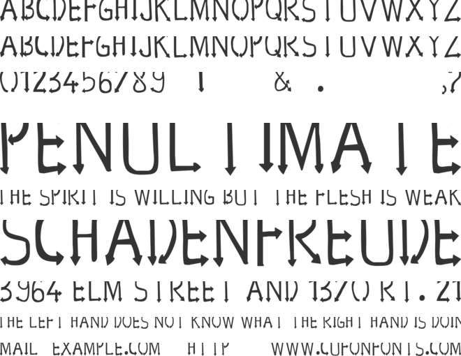 Font Nurul Baru font preview