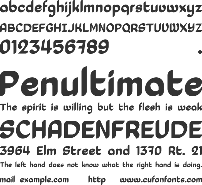Laedoomai font preview