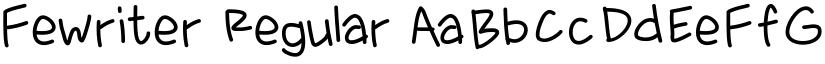 Fewriter Regular font