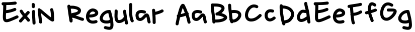 Exin Regular font