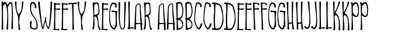 My Sweety Regular font