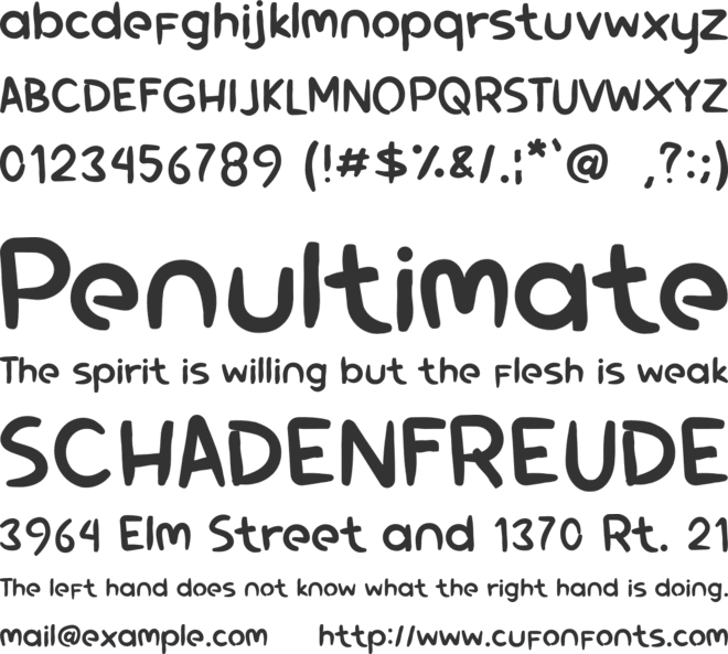 Ghusrak font preview