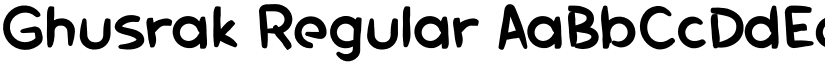 Ghusrak Regular font
