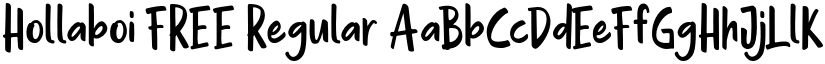 Hollaboi FREE Regular font