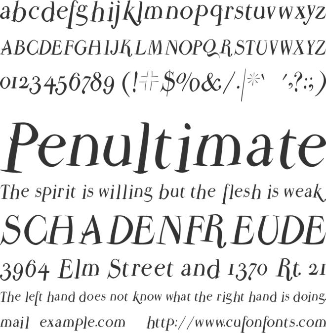 ParmaPetitFlyingRound font preview