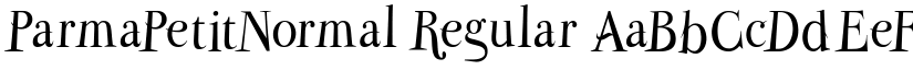 ParmaPetitNormal Regular font
