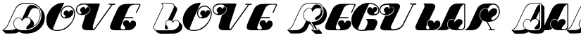 Dove Love Regular font
