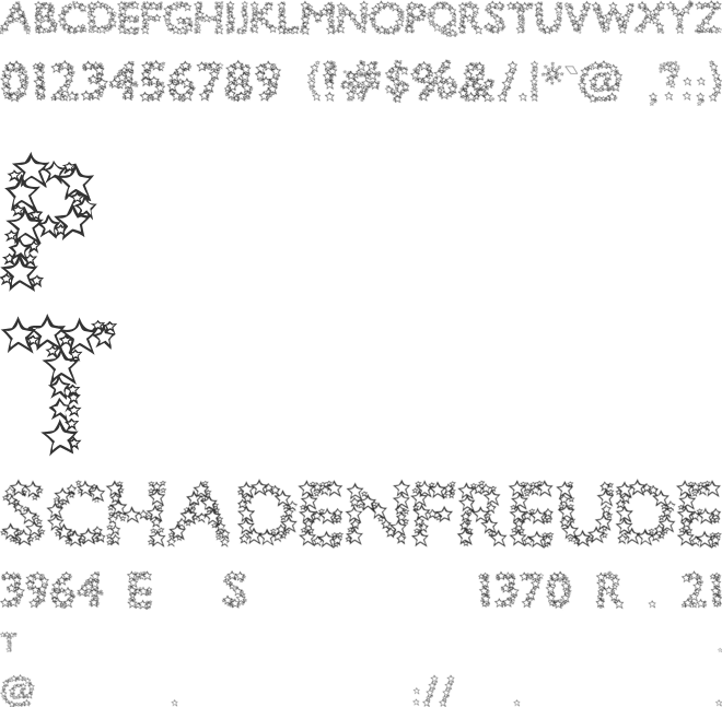 Bingo Star font preview