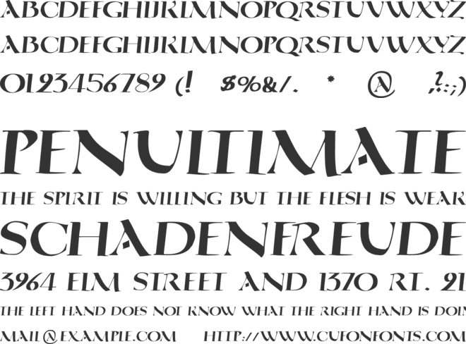 QuadrataRoma font preview