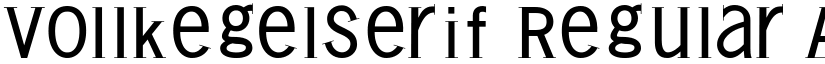 VollkegelSerif Regular font