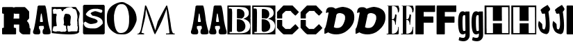 Ransom font
