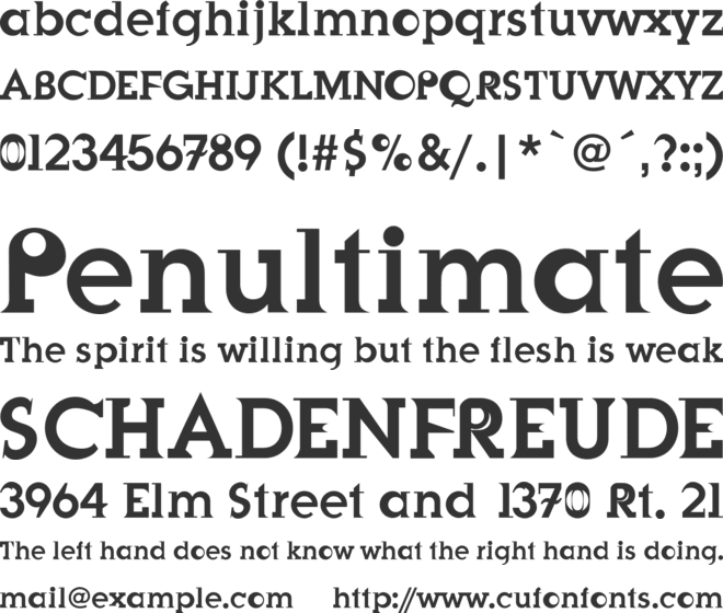 SonnCar font preview