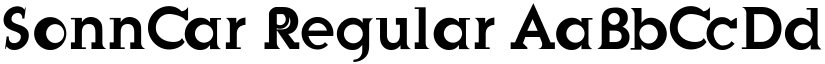 SonnCar Regular font