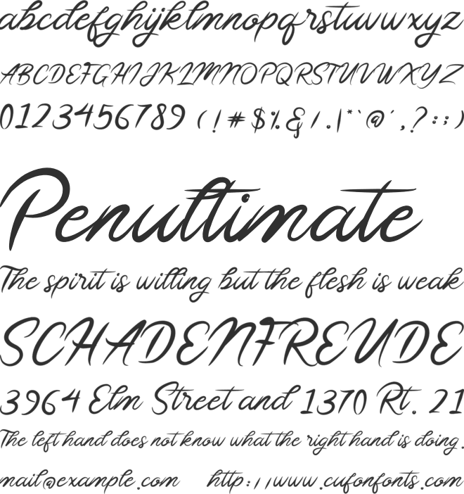 Sollasy font preview