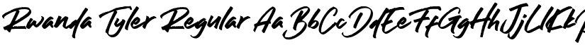 Rwanda Tyler Regular font