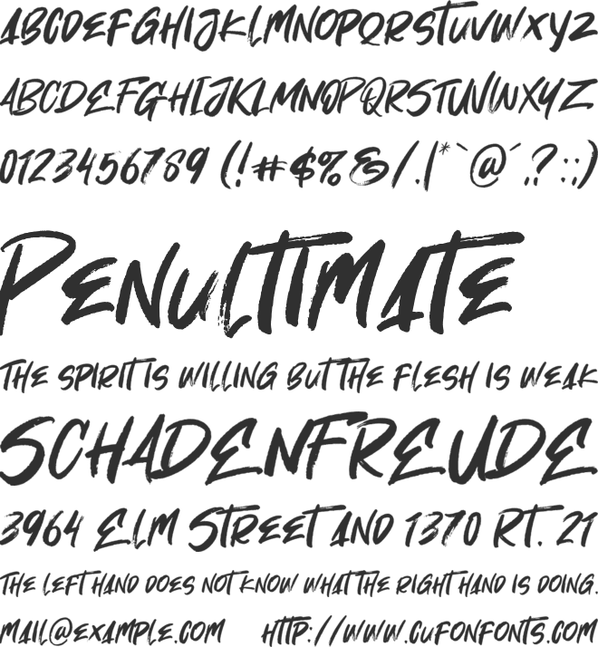 Oh Now! font preview