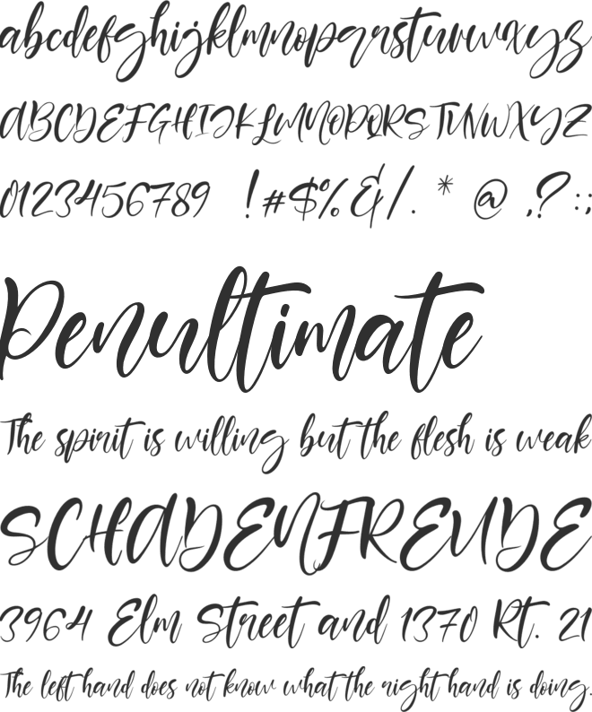 Berlins font preview