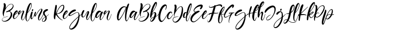 Berlins Regular font