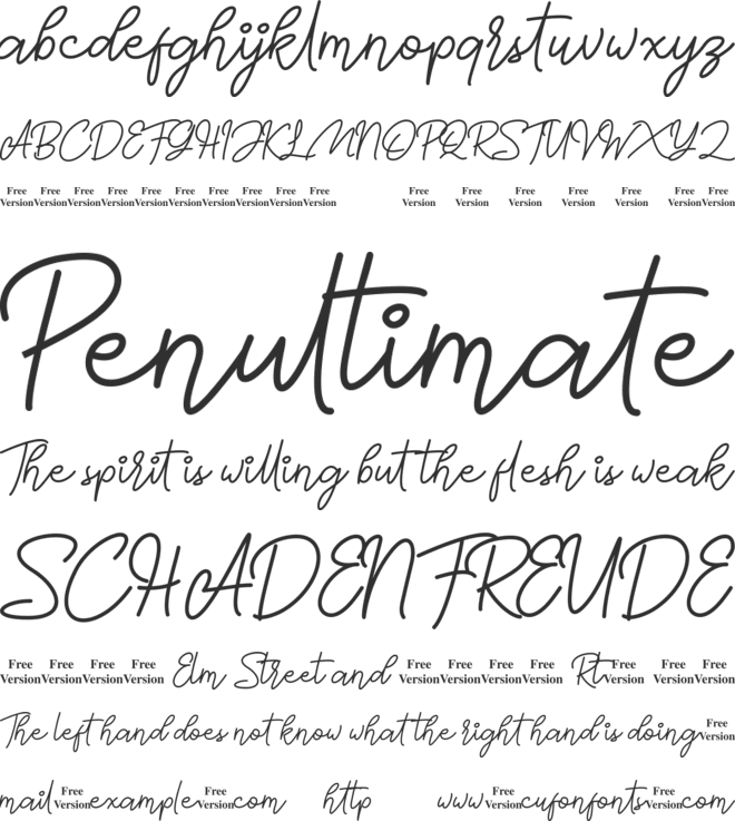 Mayasari Personal Use Only font preview