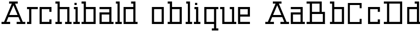 Archibald font download