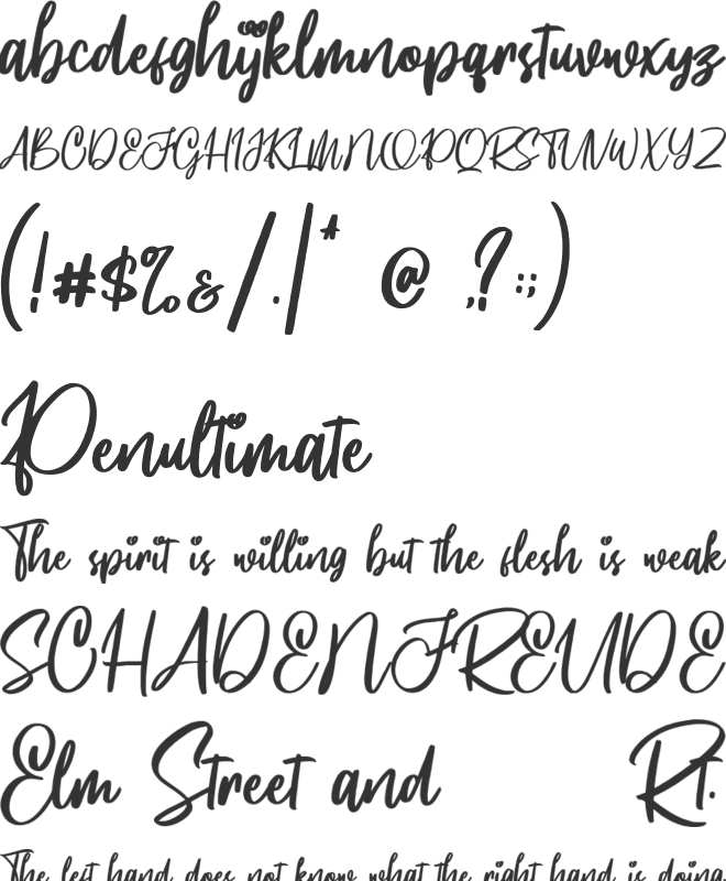 Bestvibes font preview