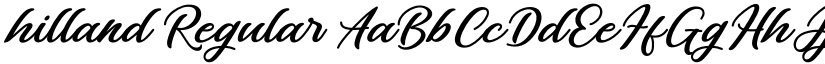 hilland Regular font