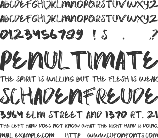 catrock font preview