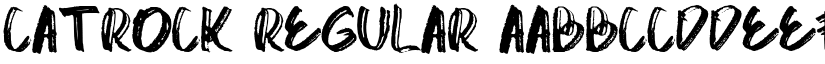 catrock Regular font