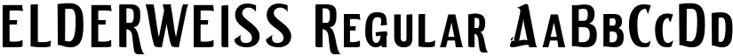 ELDERWEISS Regular font