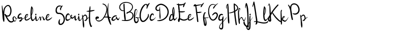 Roseline Script font
