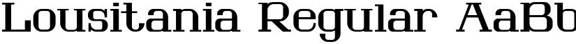 Lousitania Regular font