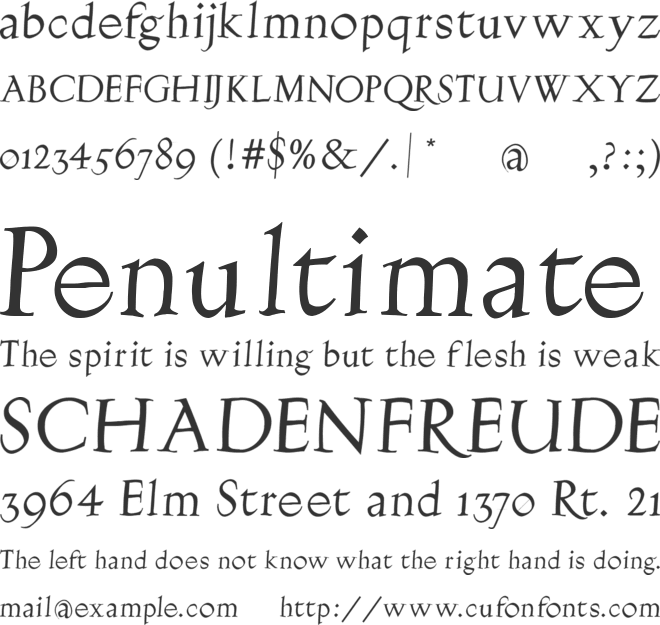Burklein-Oblique font preview