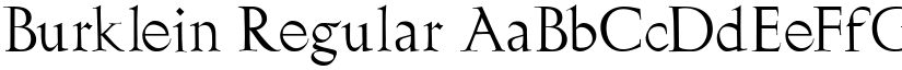Burklein Regular font