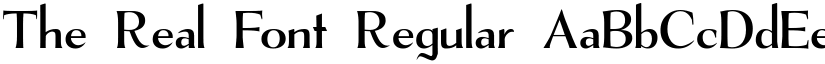 The Real Font Regular font
