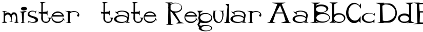 mister_tate Regular font
