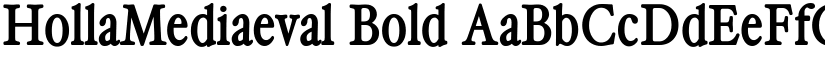 HollaMediaeval Bold font