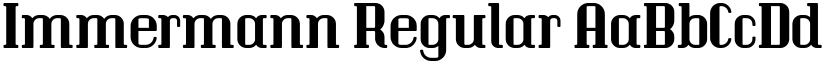 Immermann Regular font
