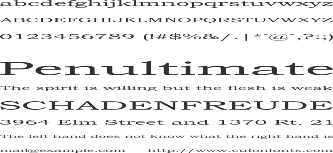Steamroller font preview