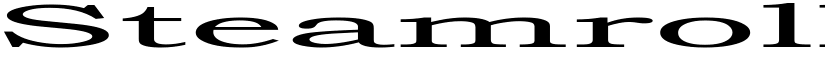 Steamroller Regular font