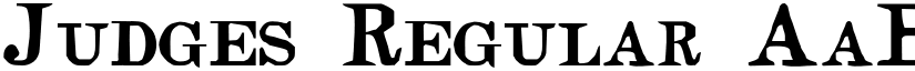 Judges Regular font