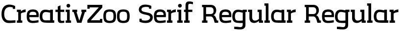 CreativZoo Serif Regular Regular font