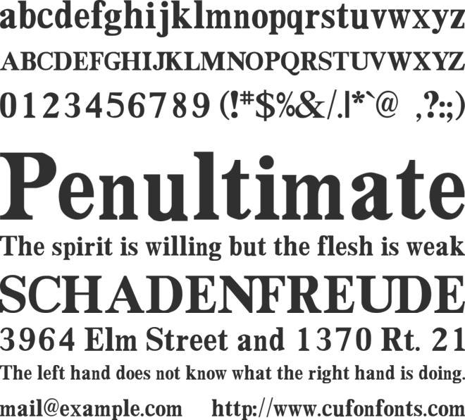 DailyPlanet font preview