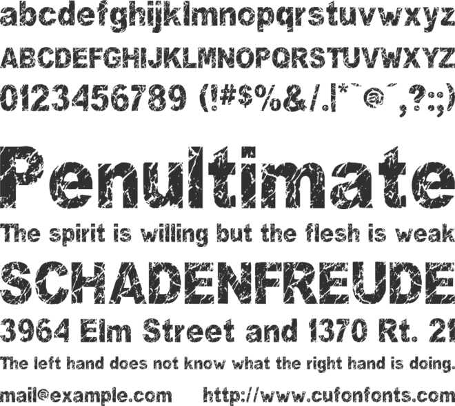 You Rook Marbelous font preview