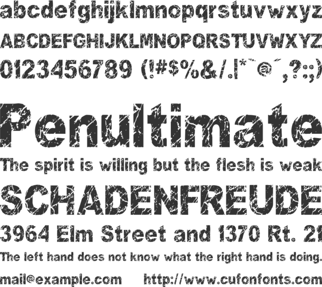 You Rook Marbelous font preview