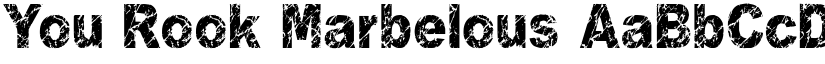 You Rook Marbelous font