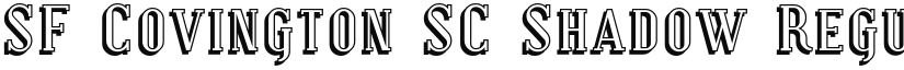 SF Covington SC Shadow Regular font