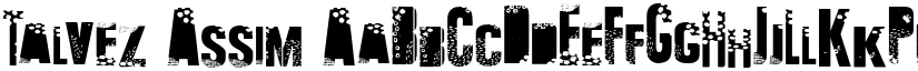 Talvez Assim font